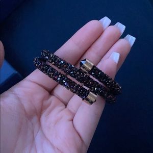 RARE Swarovski Crystaldust Cuff Multicolor